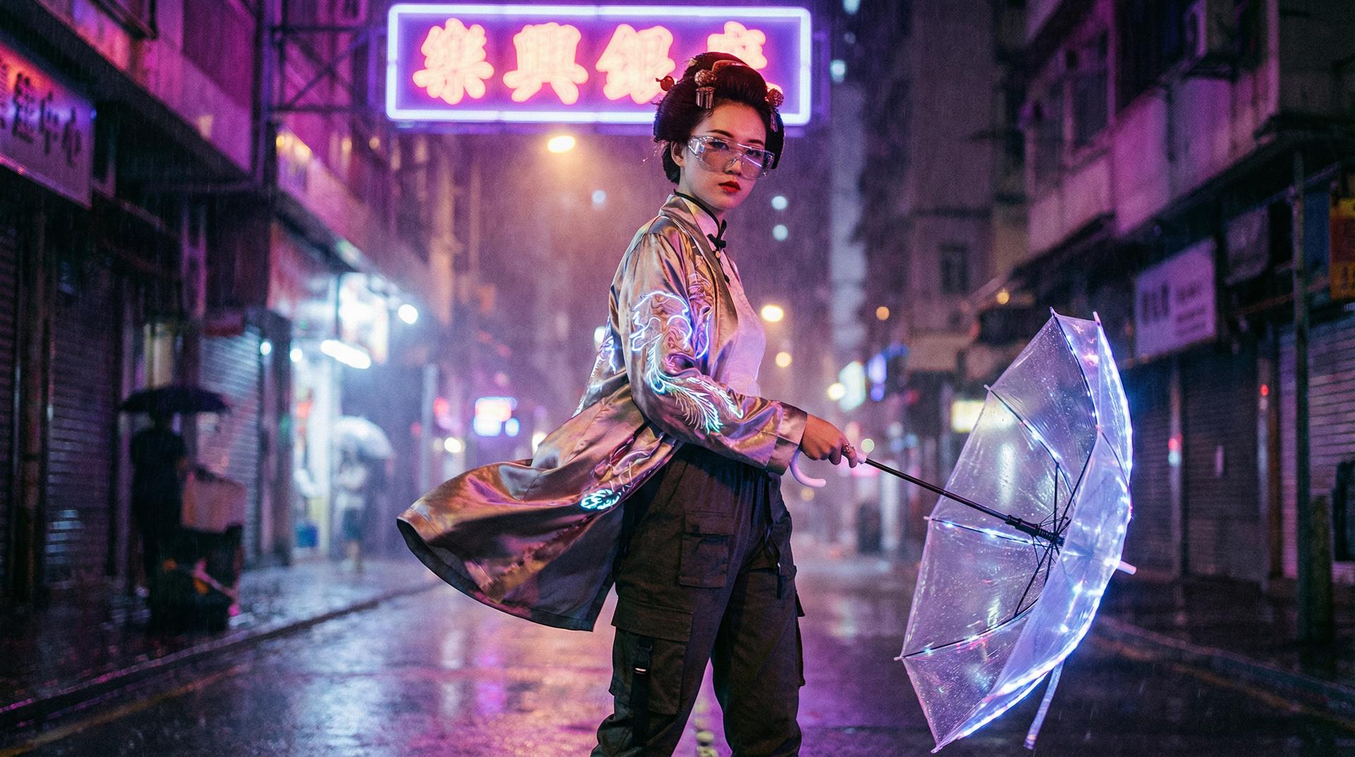 四虎视频赛博朋克都市夜景短传媒制作